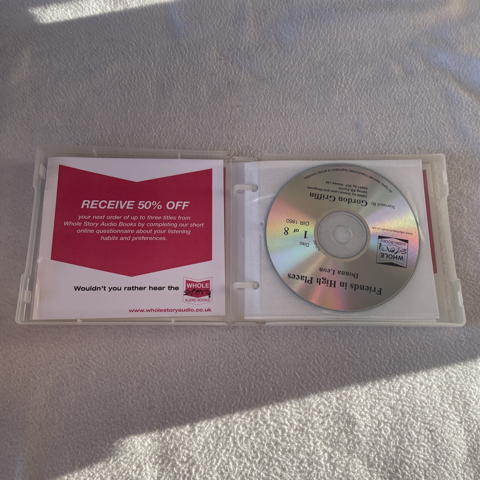 Friends In High Places by Donna Leon Unabridged Audiobook 8 CDs Guido Brunetti