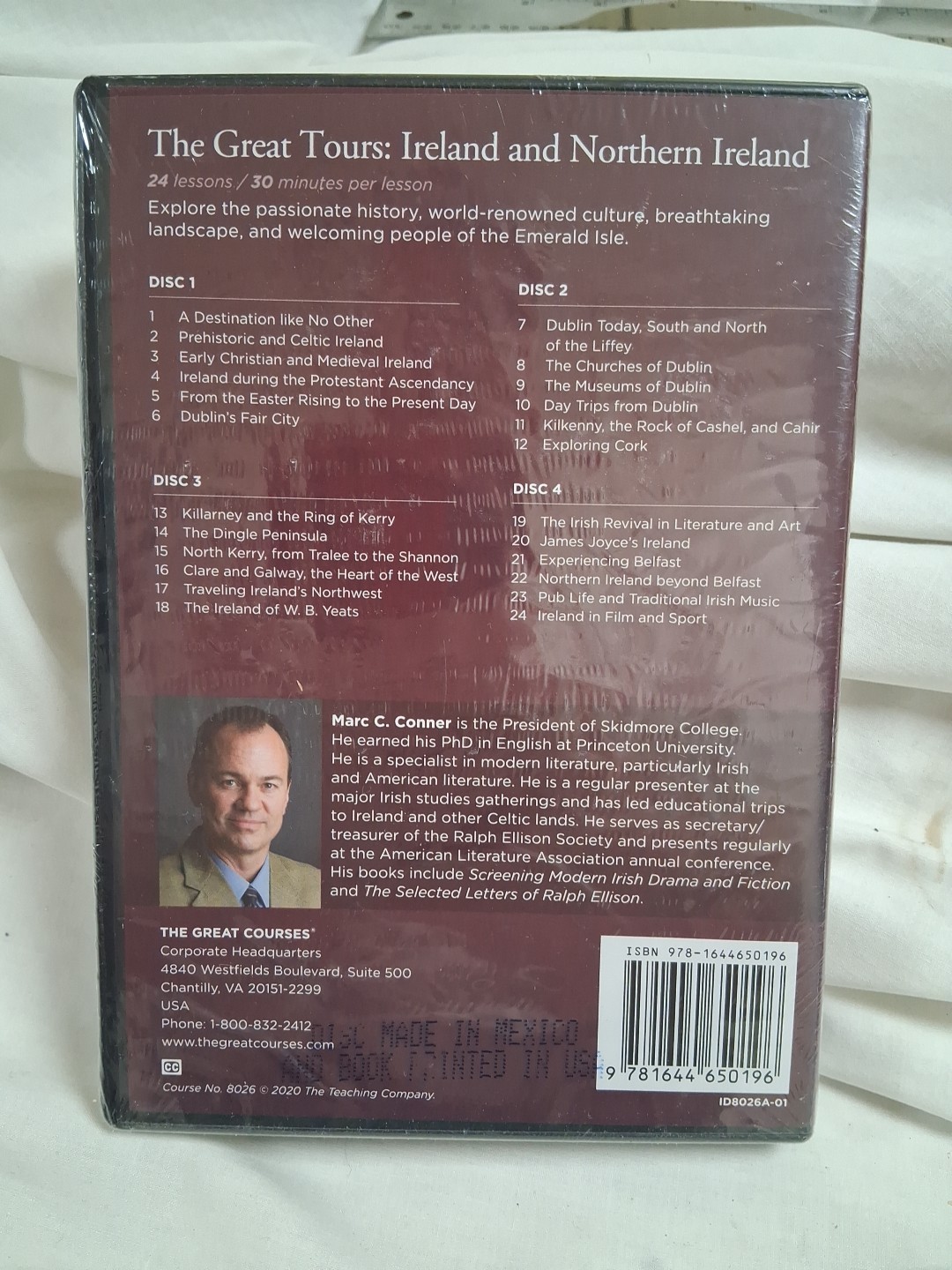 Great Tours : Ireland and Northern Ireland by Marc C. Conner -4 DVDs+course book