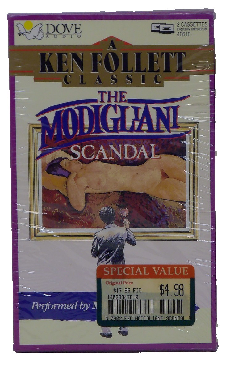 Ken Follett The Modigliani Scandal Read by Michael York 2 Audio Cassette New