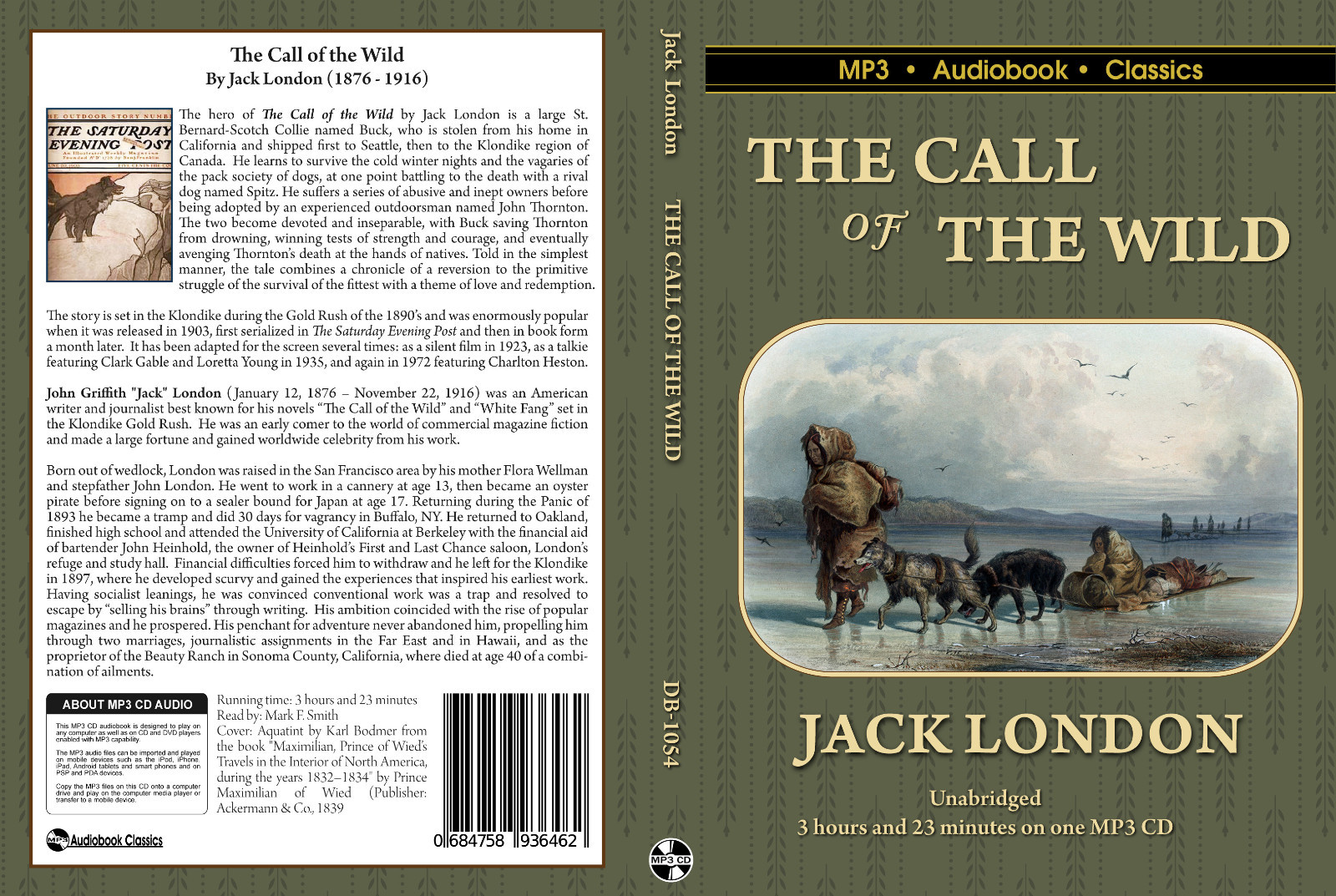 The Call of the Wild — Unabridged MP3 CD Audiobook in DVD case