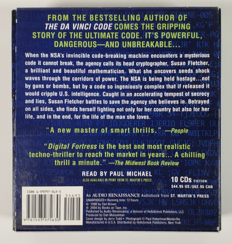 Mixed Author Audiobook CD Lot of 4 Janet Evanovich & Dan Brown 3 of 4 Unabridged