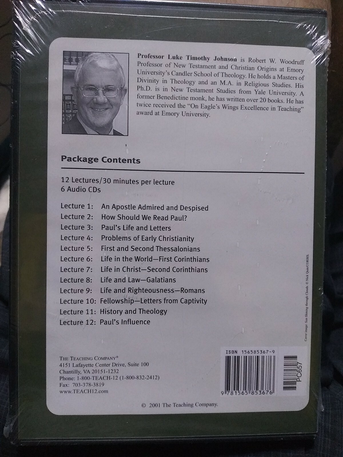 The Great Courses: THE APOSTLE PAUL (6 CDs, new & sealed), The Teaching Company