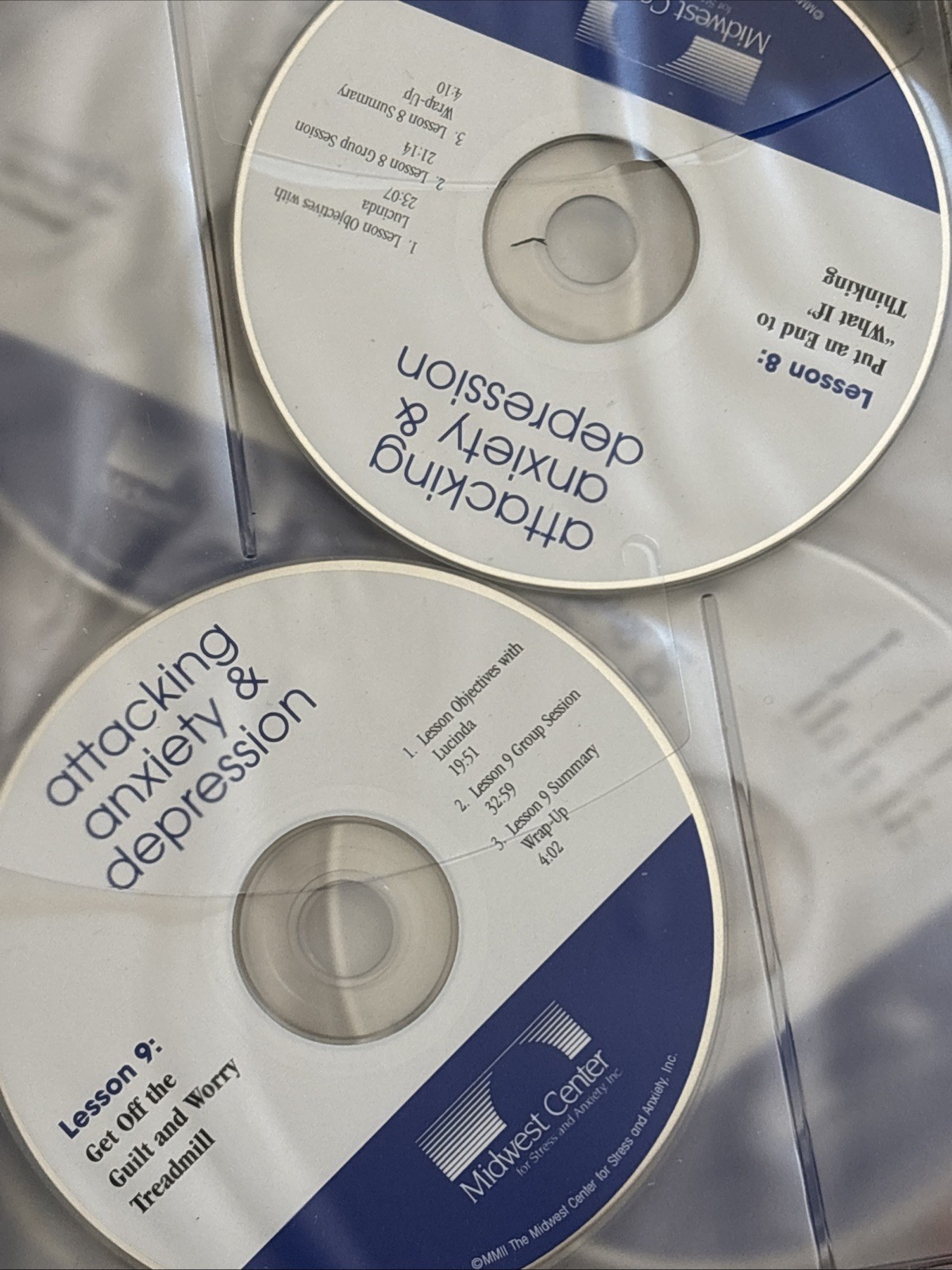 Attacking Anxiety and Depression Midwest Center Book & 16 Session CD Set