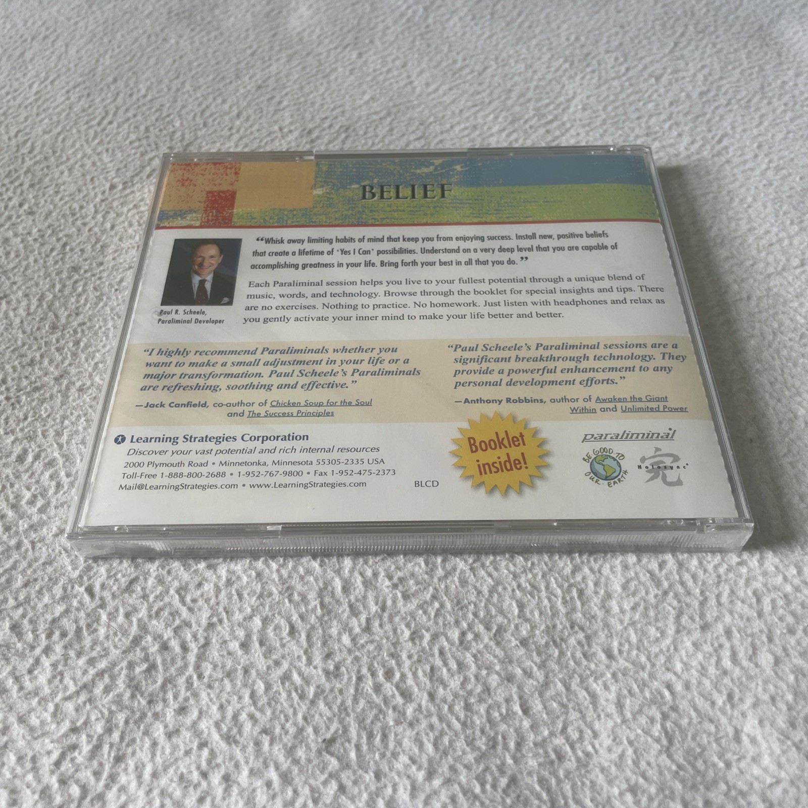 Paraliminal Belief by Paul R Scheele Audiobook CD & Booklet Sealed