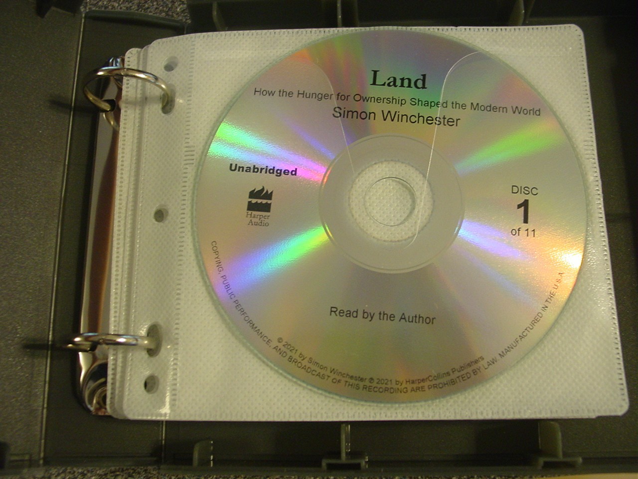 Land How the Hunger for Ownership Shaped the Modern World 11 Audio CD Winchester