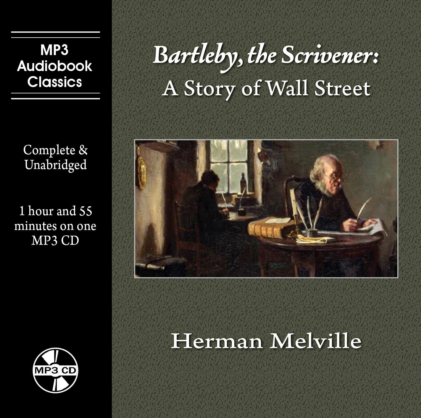 Bartleby, the Scrivener — MP3 CD Audiobook in CD jewel box