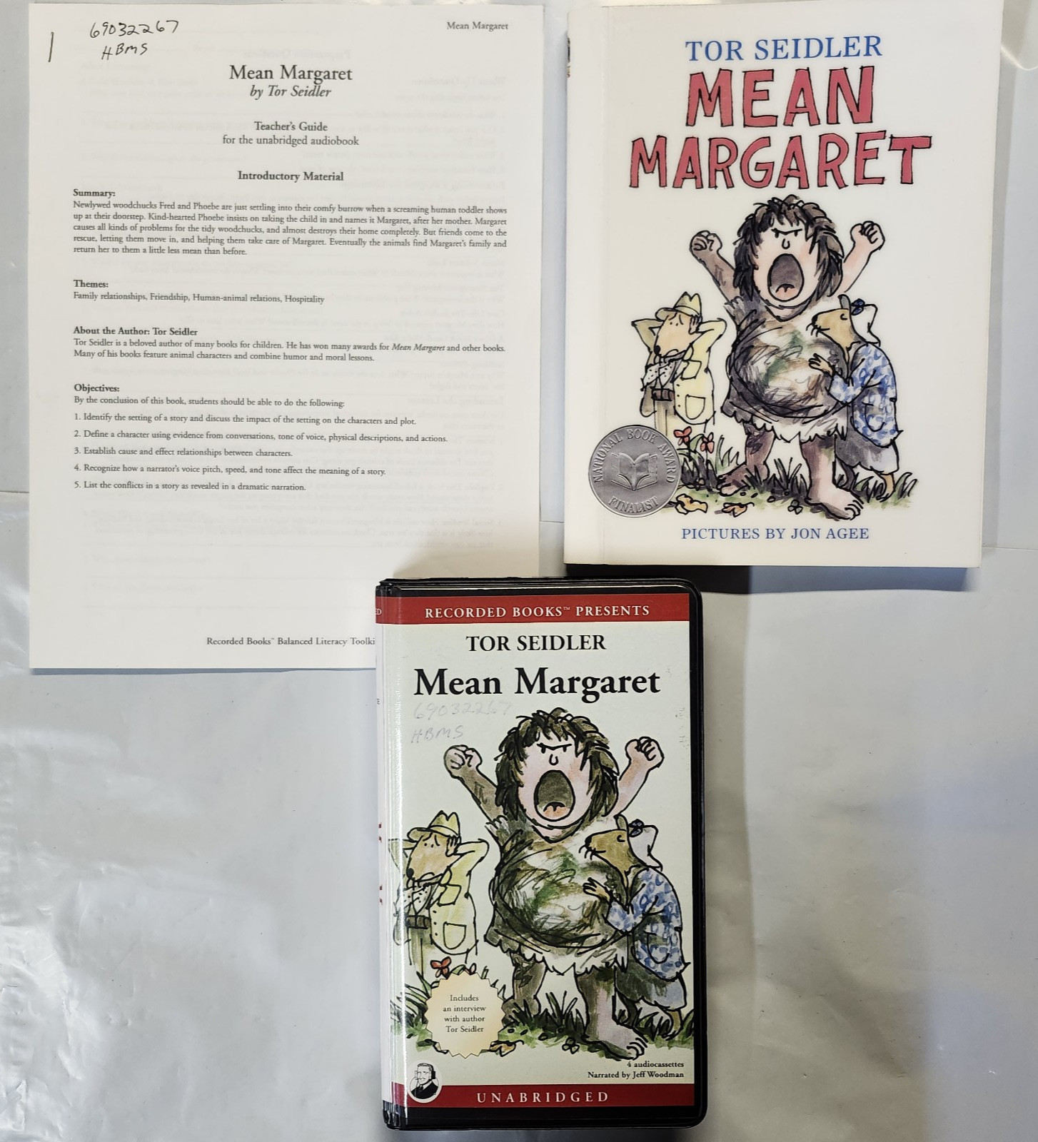 Mean Margaret — Recorded Books w/Unabridged Cassettes + Teacher Guide + Book