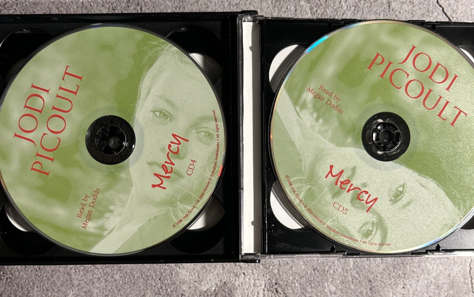 Mercy by Jodi Picoult (Audio CD, 2006) Audiobook 6 Disc Set Read By Megan Dodds