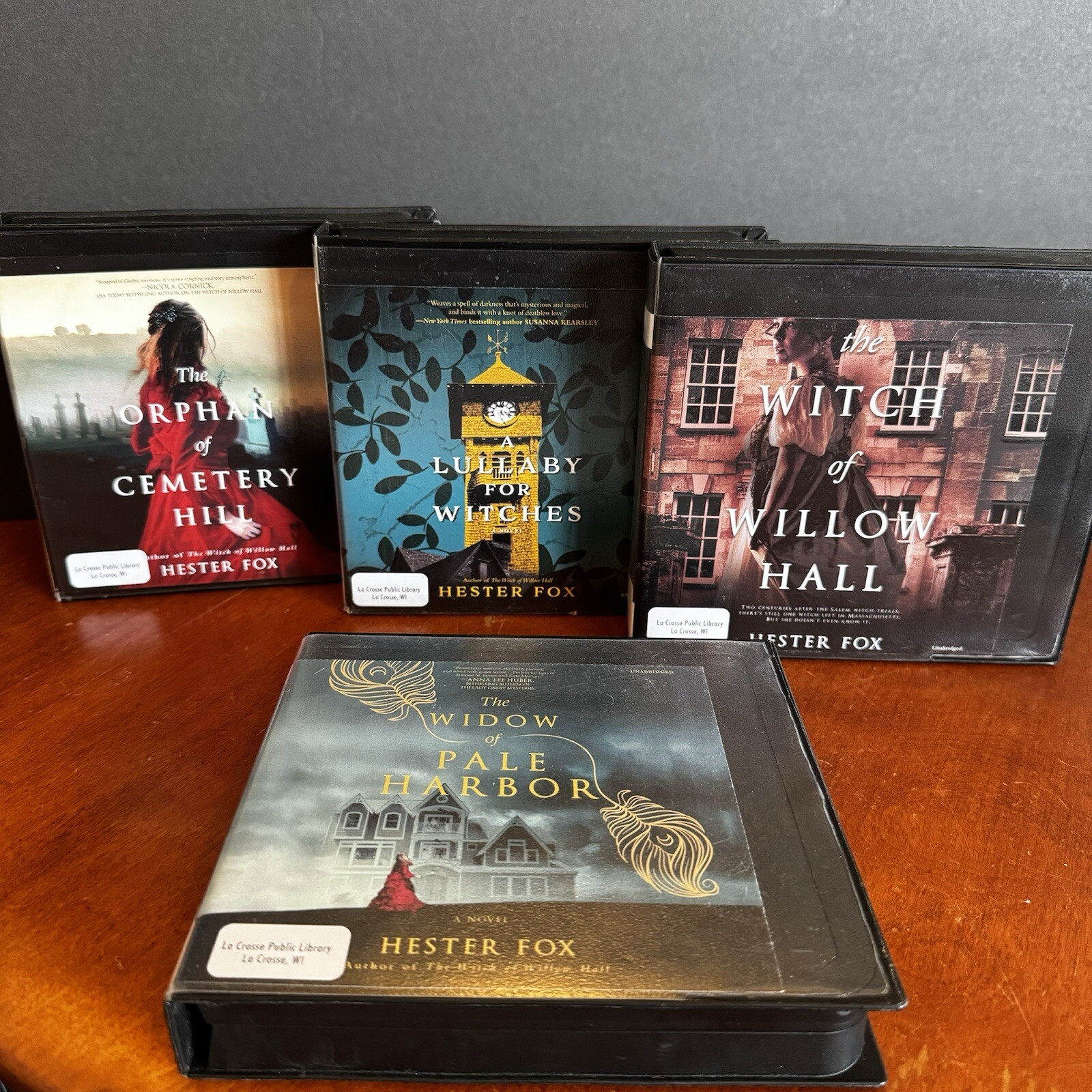Lot: 4 Hester Fox Audio Book CD Set Witch Willow Hall Lullaby Orphan Cemetery