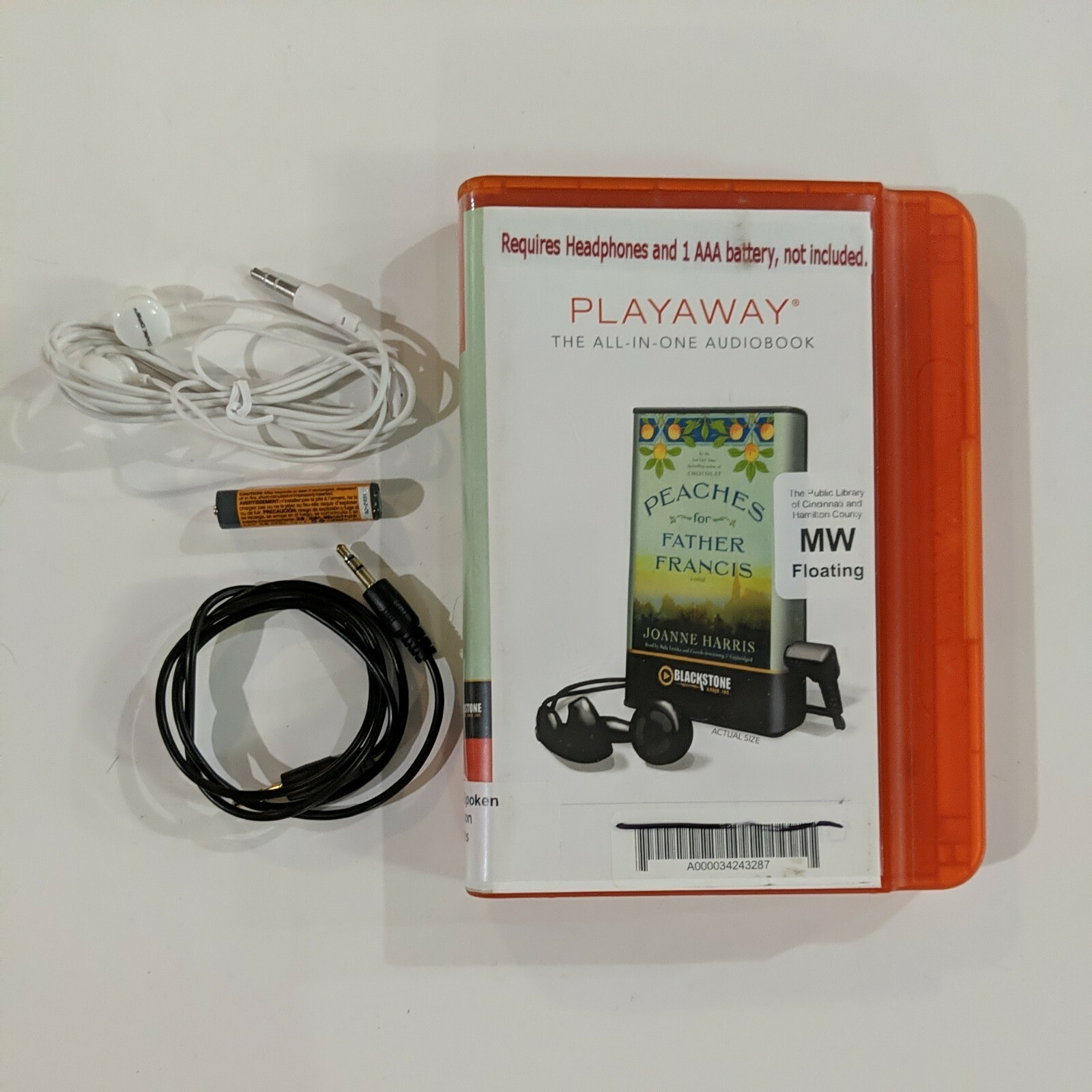 Peaches for Father Francis by Joanne Harris Unabridged Audiobook Playaway
