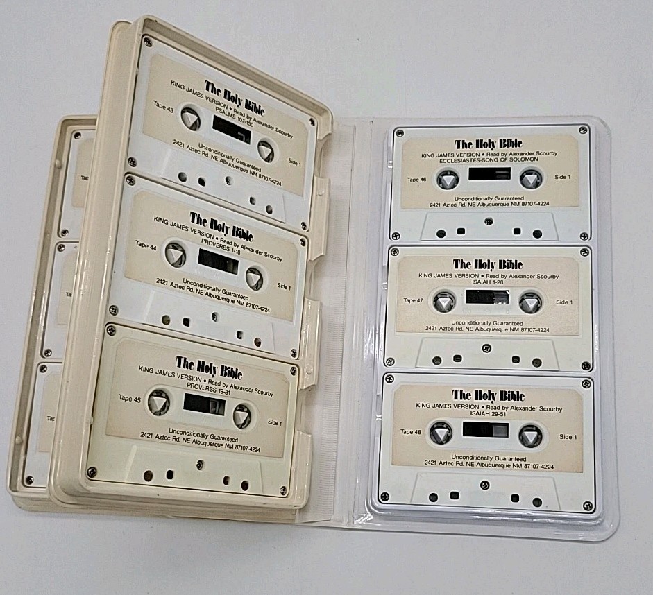 The Holy Bible King James Version Old Testament Vol III Cassette Set Scourby