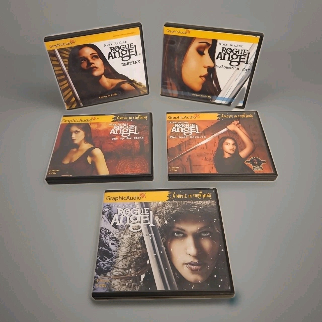 GraphicAudio Rogue Angel Alex Archer Lot of 5 Audio CD’s (Titles in Description)