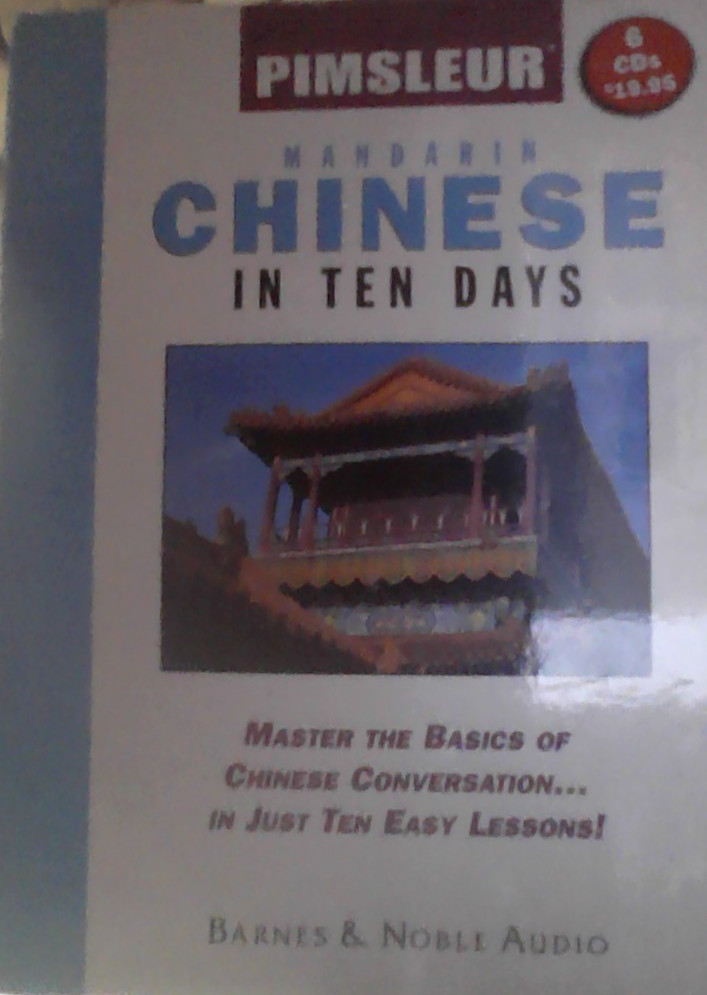 Pimsleur Mandarin Chinese 6 CD Set (B&N Audio) Speak Chinese in Ten Days!