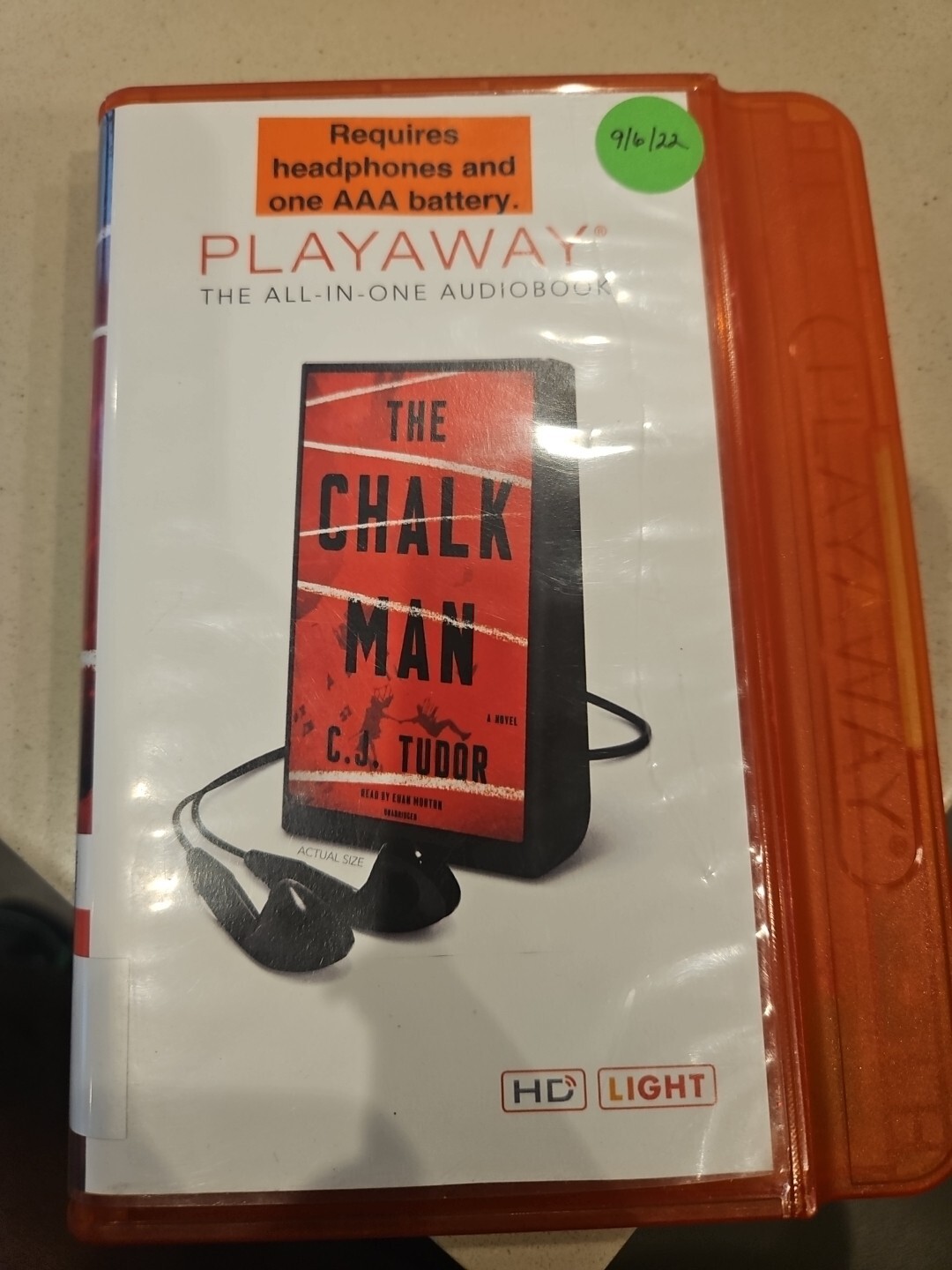 The Chalk Man: A Novel — By Tudor, C J — Playaway MP3 Style Audiobook 9.5 Hours