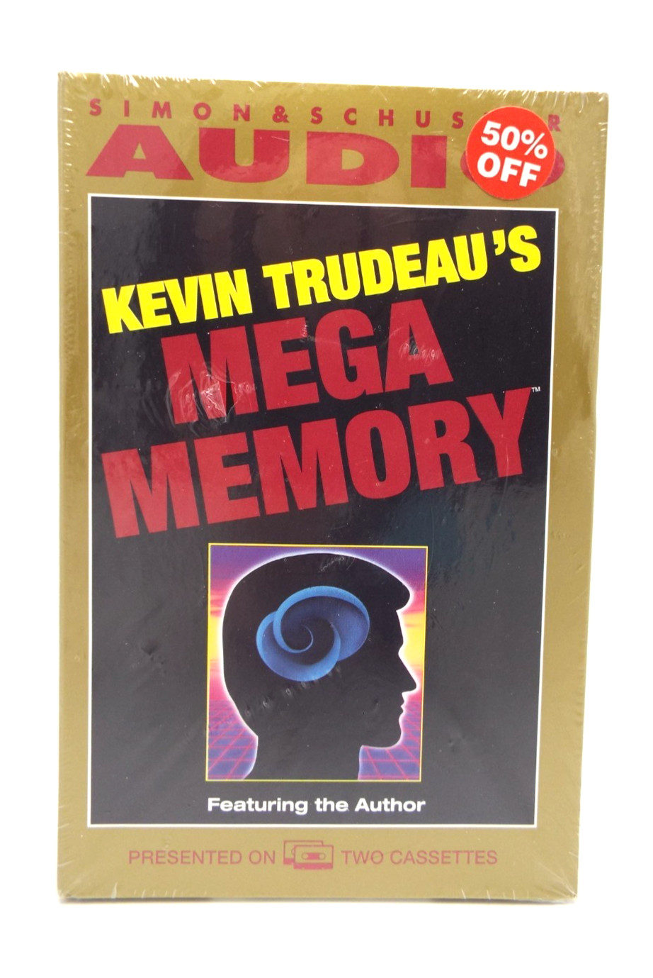 Kevin Trudeau’s Mega Memory Audio Book On Tape 2 Cassette Tapes 1993 Shrink Wrap