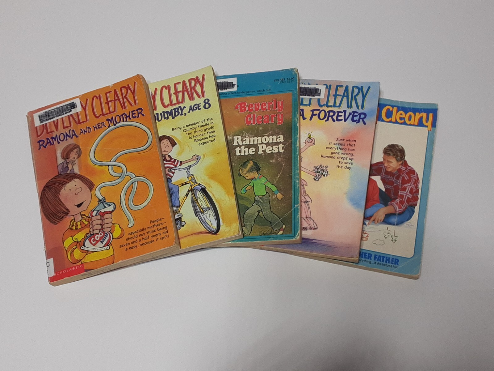 Beverley Cleary Paperback Book Lot, 5 Pcs