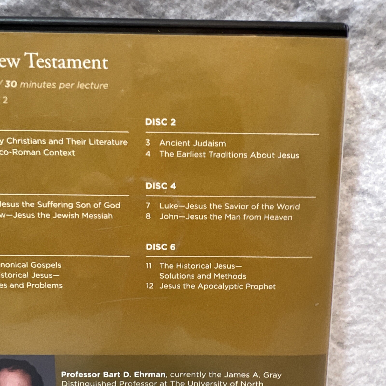 The Great Courses The New Testament Volume 1 & 2 Audio CD 12 Discs