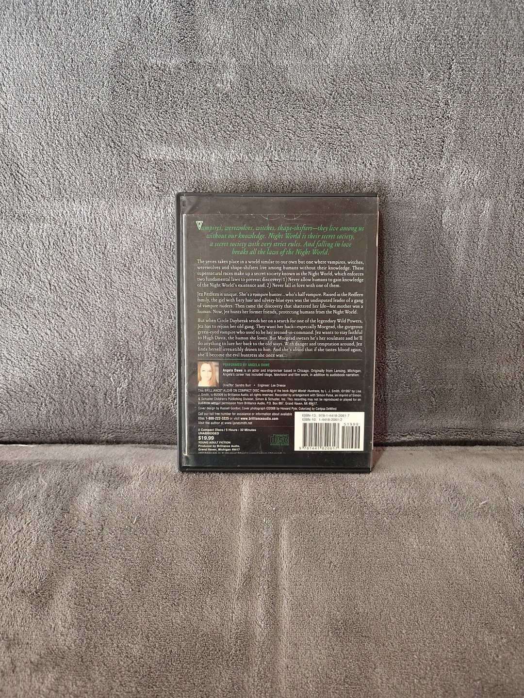 Night World Series Huntress By L J Smith EX LIBRARY EX LIBRIS AUDIOBOOK