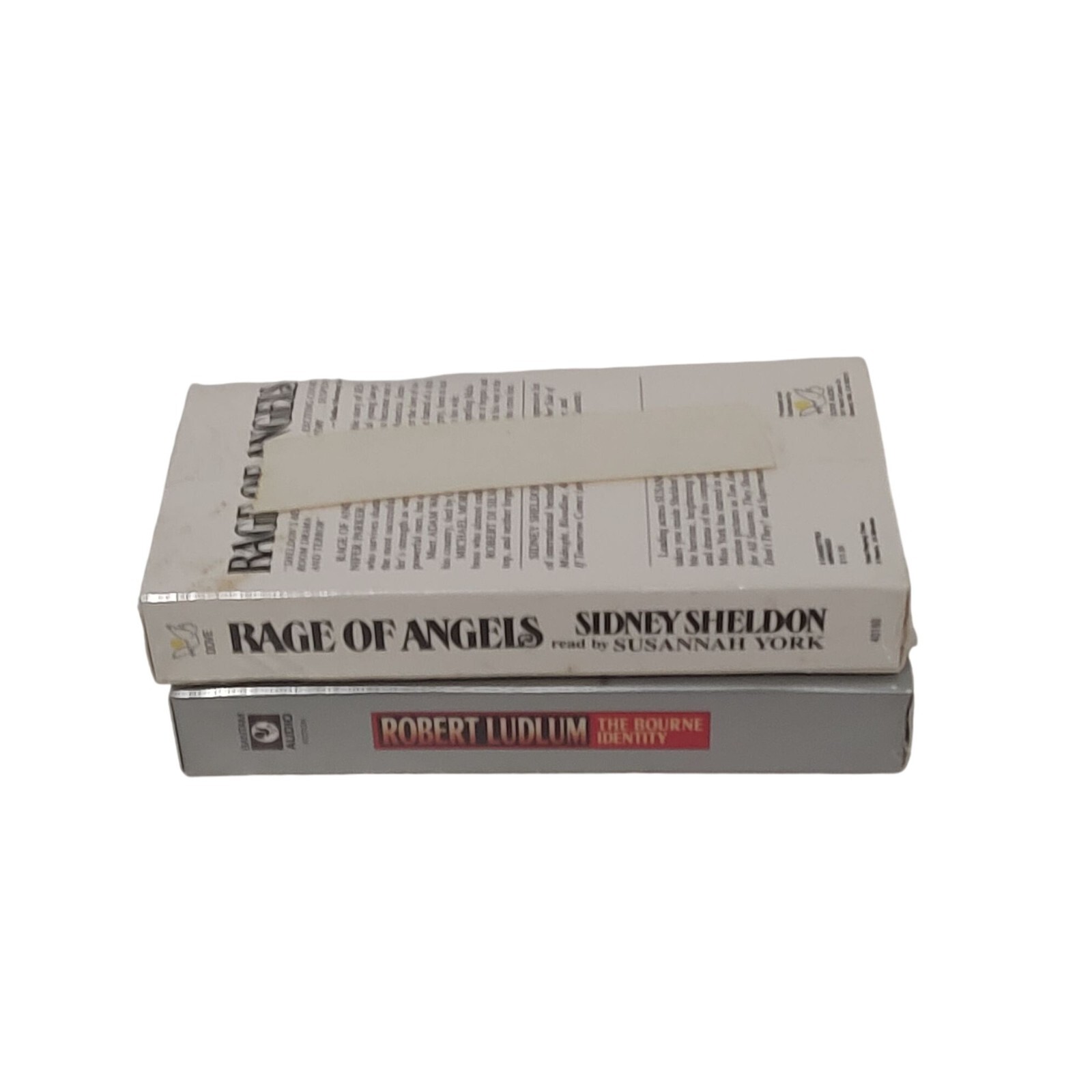 Sidney Sheldons Rage Of Angels & Robert Ludlums Bourne Identity Audio Cassette