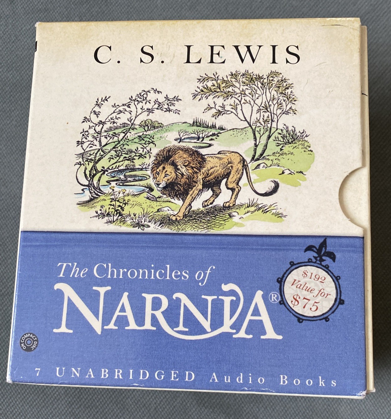 The Chronicles of Narnia 7 Unabridged Audio books CD Box Set 31 CDs CS Lewis CPT
