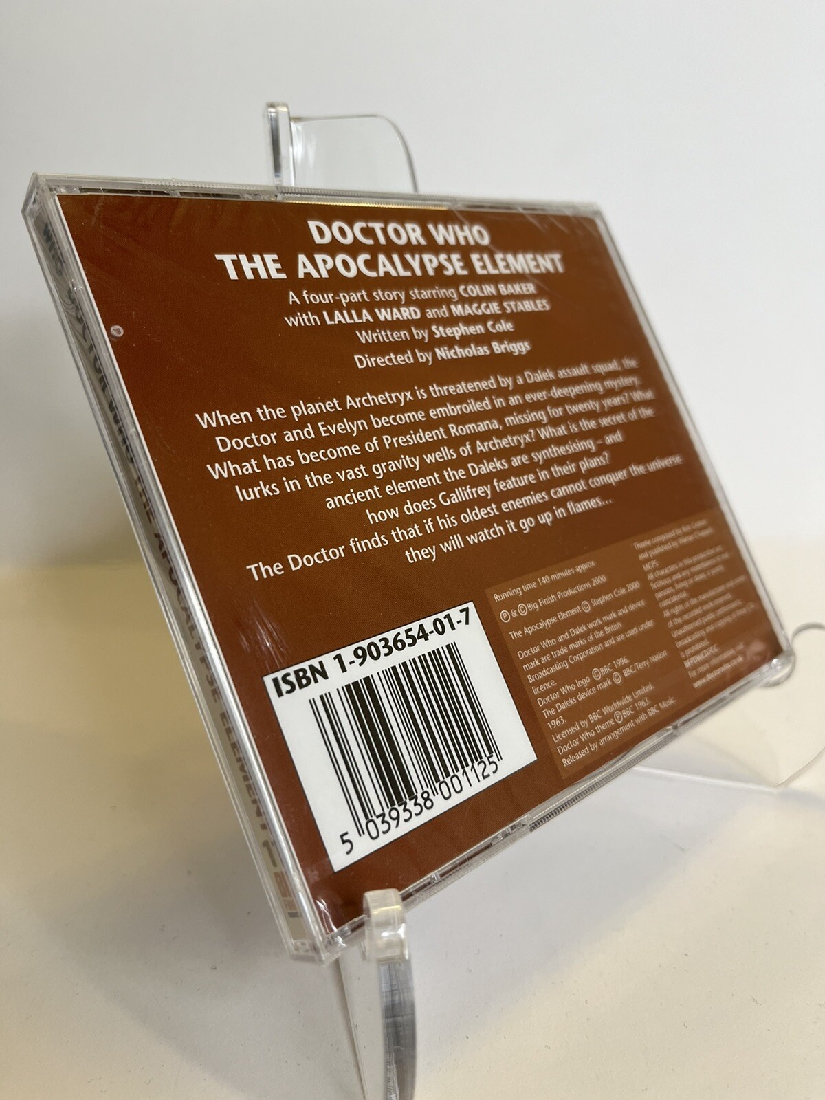 Doctor Who — The Apocalypse Element — Big Finish #11 Colin Baker NEW SEALED OOP