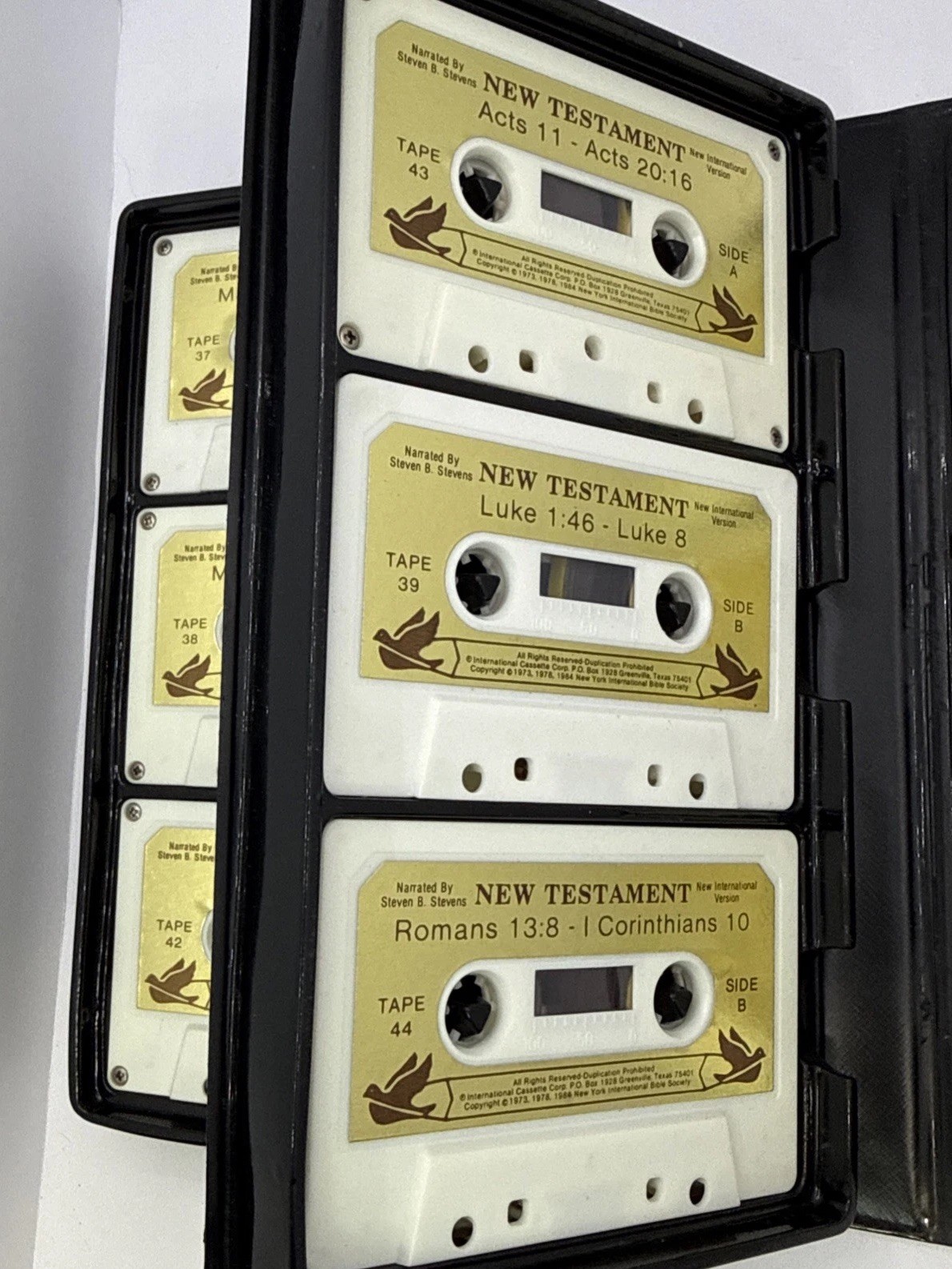 Vtg The Bible New Testament-International Version Audio 12 Cassette tapes