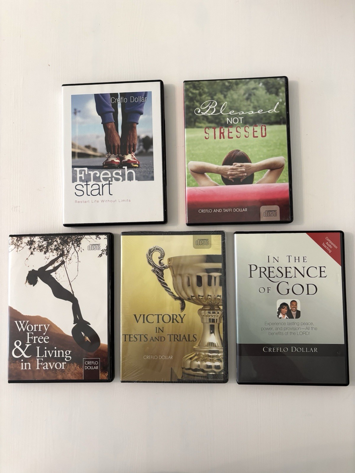 Creflo Dollar Cd Lot Of 5 In The Presence Of God, Victory In Tests, Worry Free