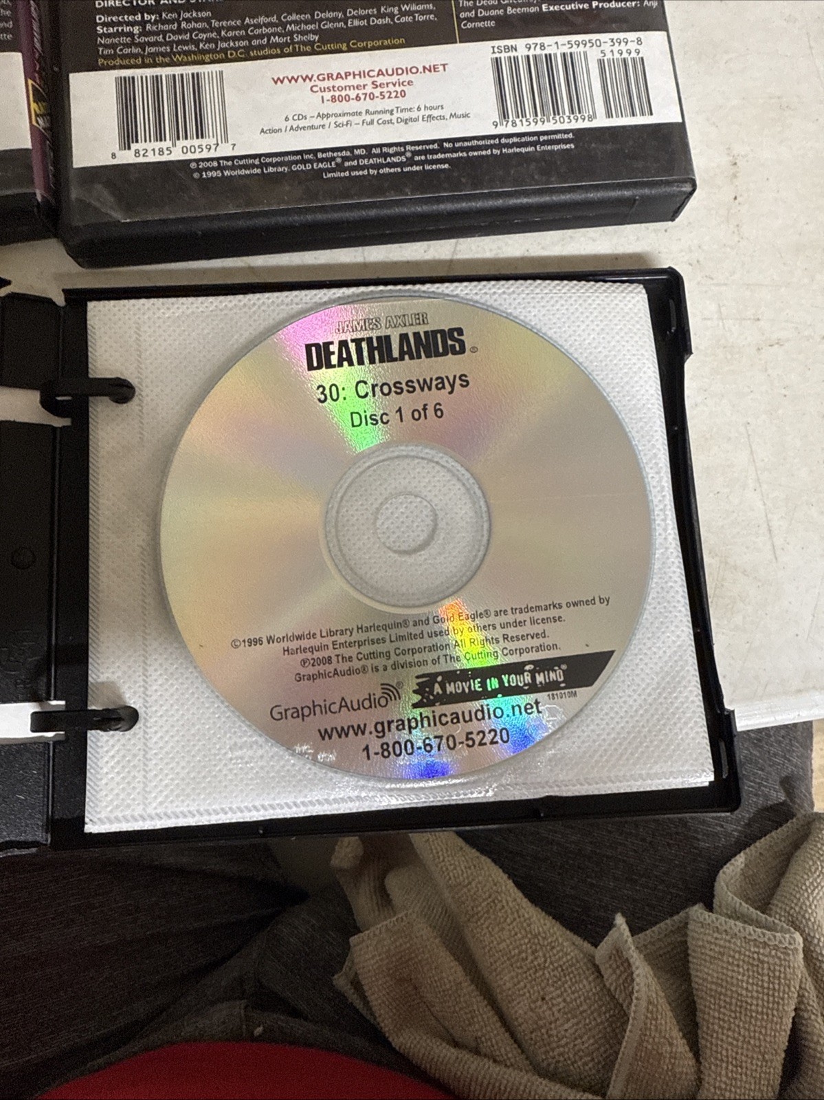 James Axler Death Lands Audio Books — Lot of 3 CD
