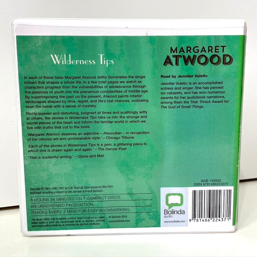 Wilderness Tips CD Audiobook by Margaret Atwood Unabridged Stories on 7 Discs