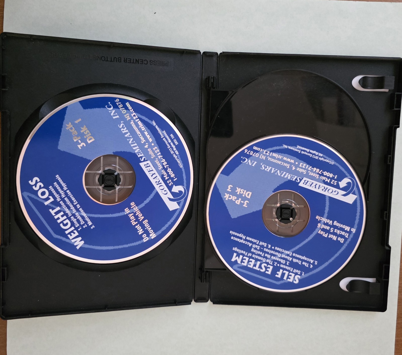 Hypnosis Library Weight Loss Edition 3 CD’s by Gorayeb Seminars SHIPS FREE