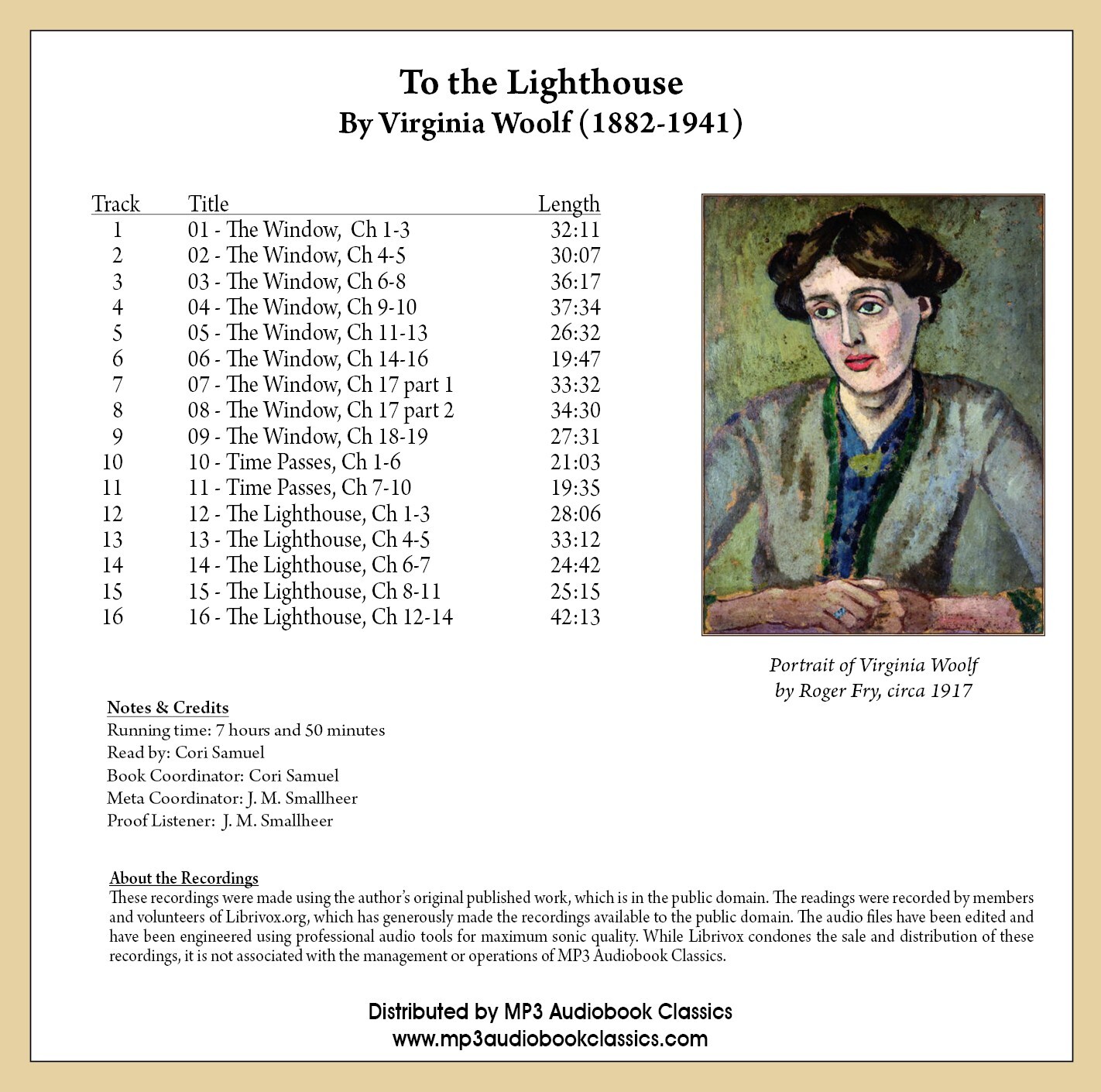 To the Lighthouse — Unabridged MP3 CD Audiobook in security sleeve