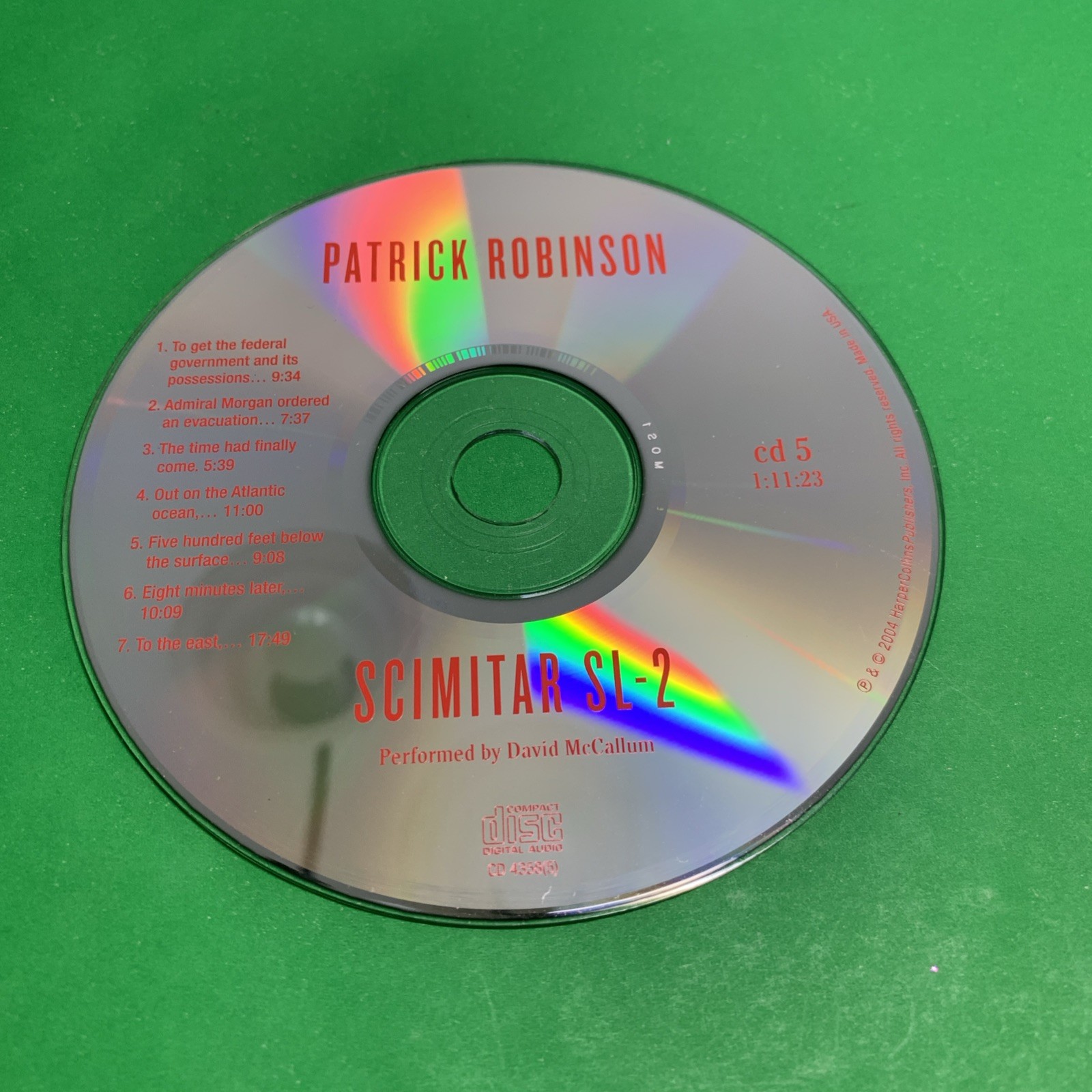 Scimitar SL-2 CD by Patrick Robinson (2004, Compact Disc)