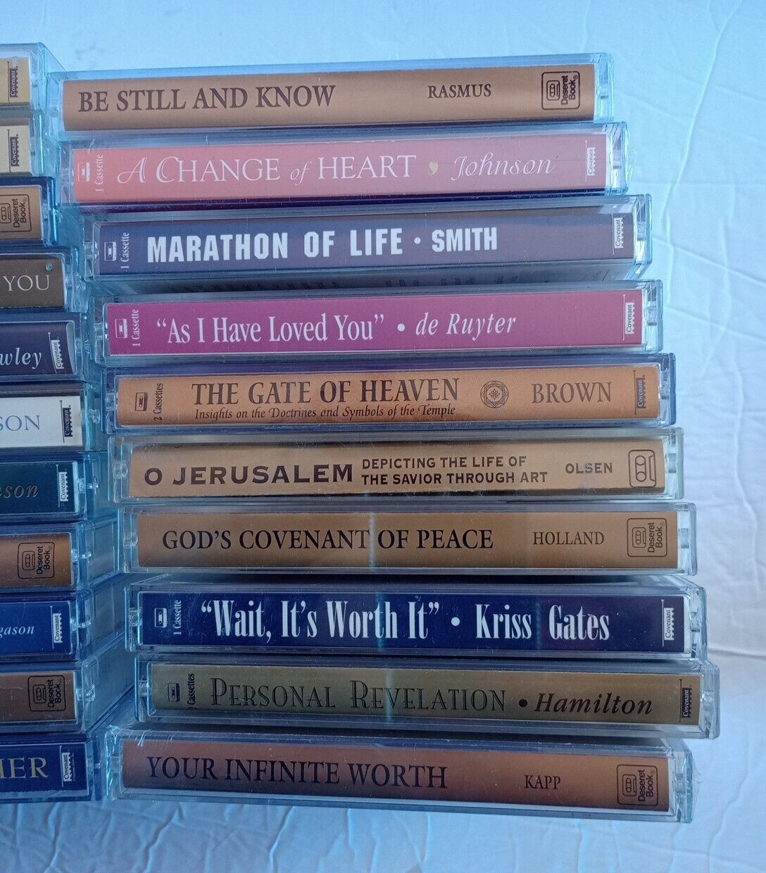LDS Mormon Books & Talks On Audio Cassette Huge Lot (21) Inspiration Religious