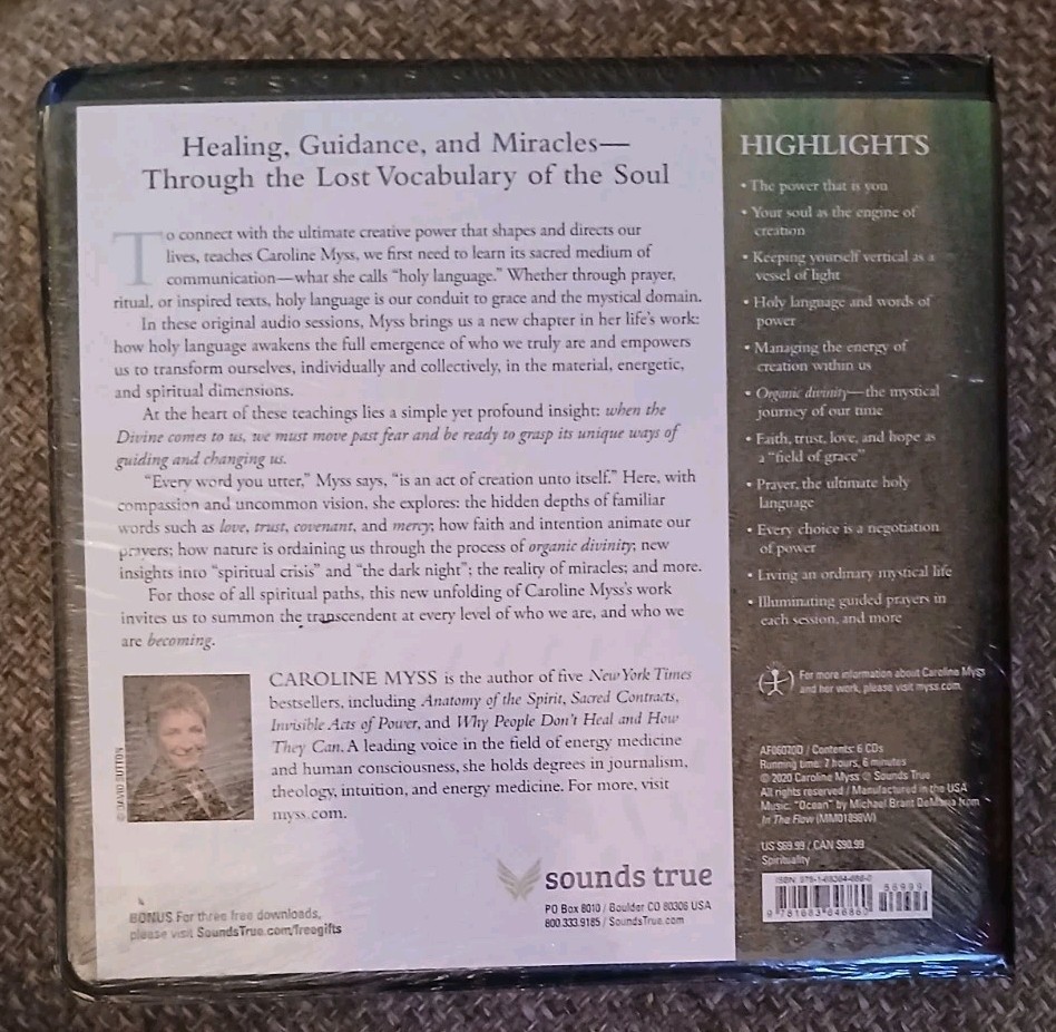 The Power of Holy Language to Change Your Life Caroline Myss Audio CD Set New