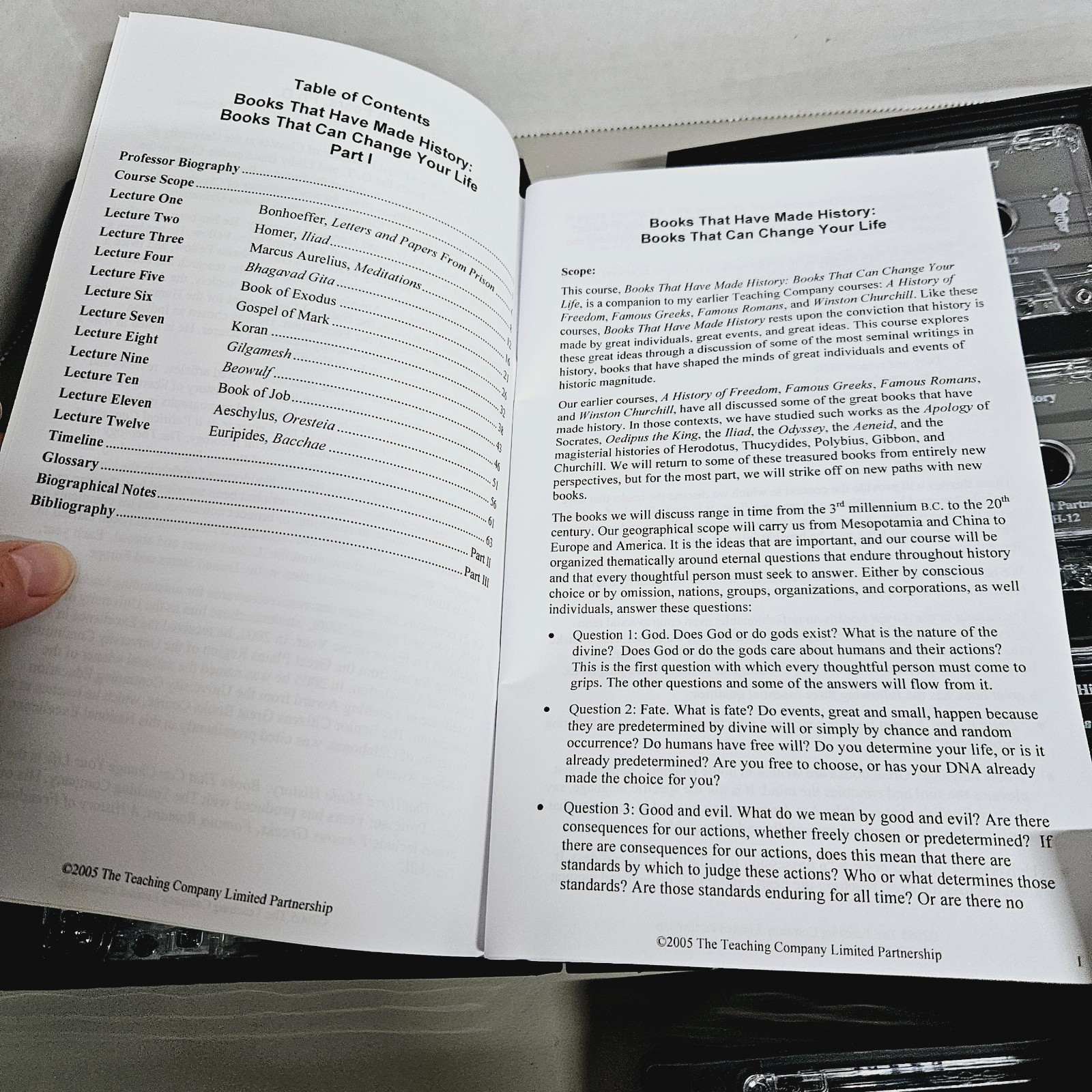 Great Courses — Books The Made History — Complete Cassette Set & Guidebooks