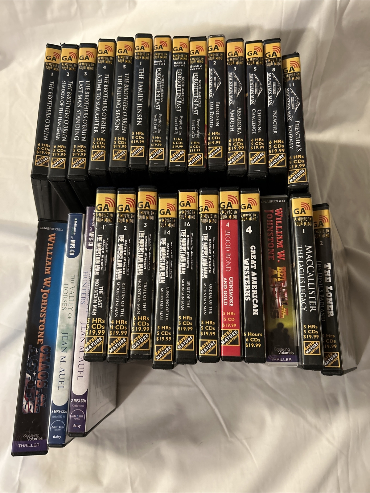 William W. Johnstone First Mountain Man, Smoke Jensen + More GraphicAudio Lot/28