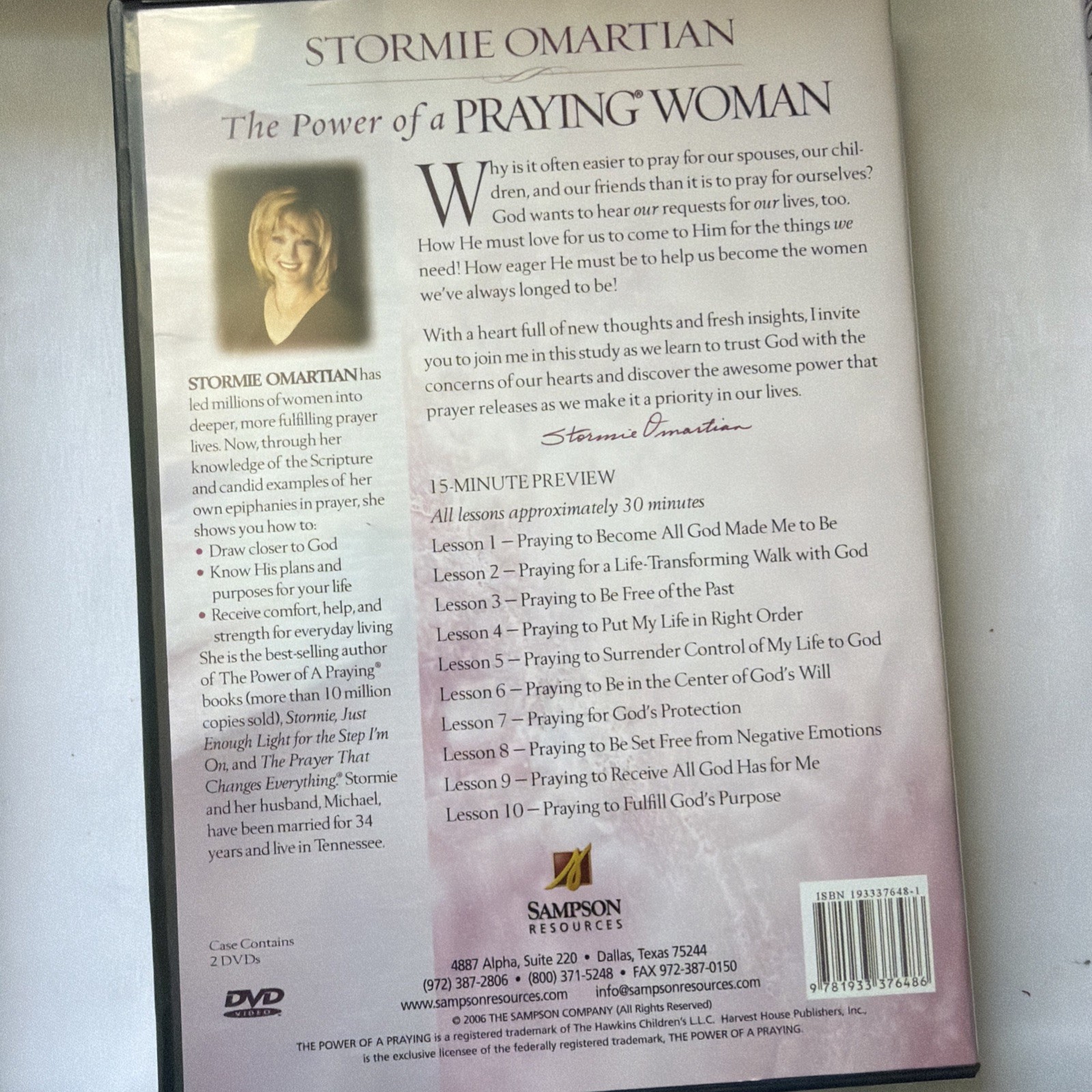 The Power of a Praying Woman : Leader Kit Stormie Omartian CDs, DVDs & Books