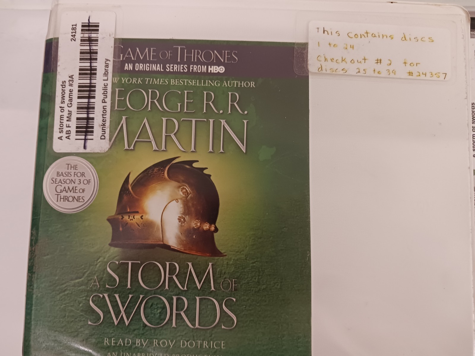 Game of Thrones Complete Audio CD Set 1-5 Unabridged 150 CDs Roy Dotrice Dragons