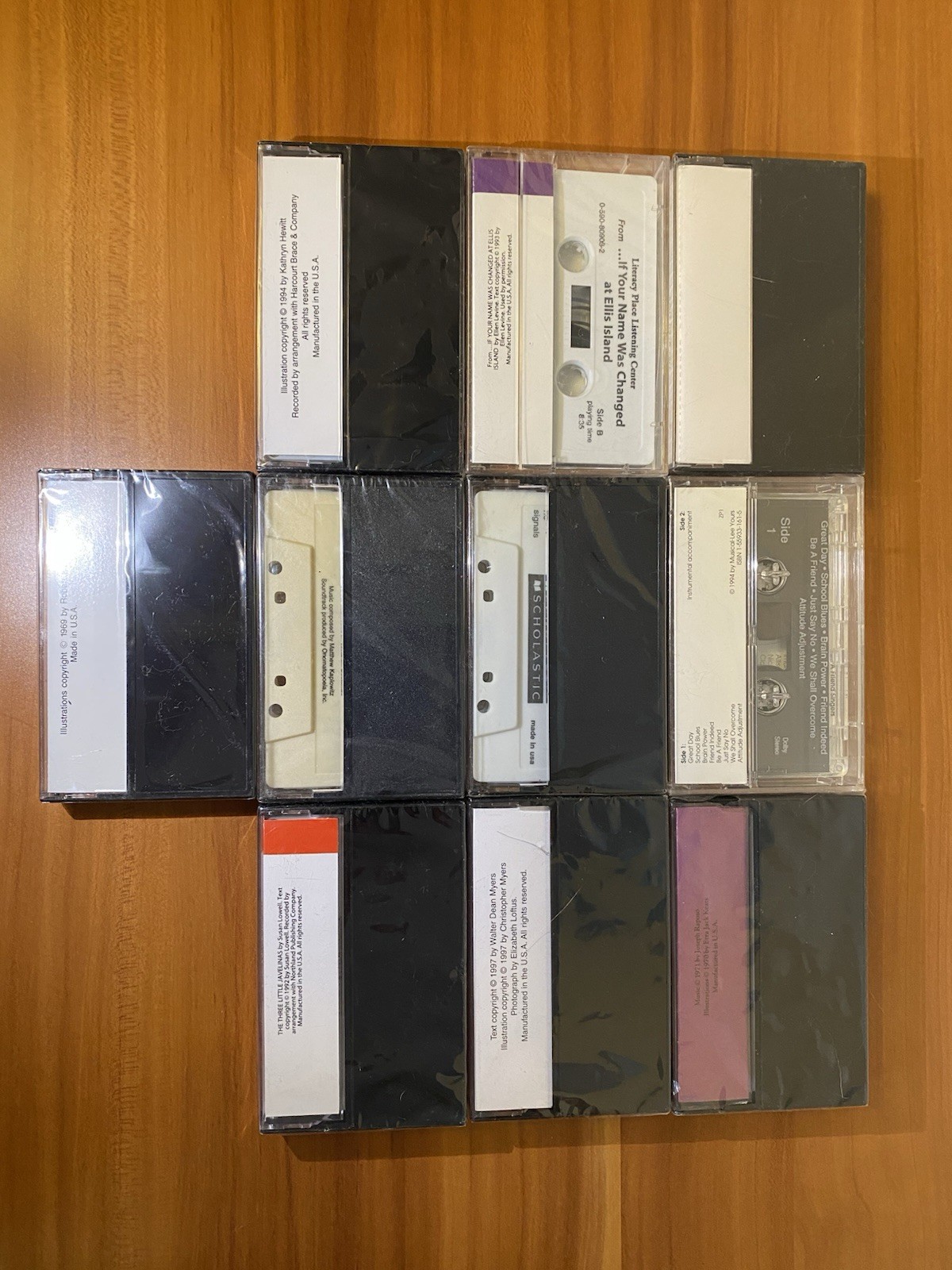 Audiobook Cassette Tapes ALL NEW SEALED Lot of 10 — Scholastic and Others