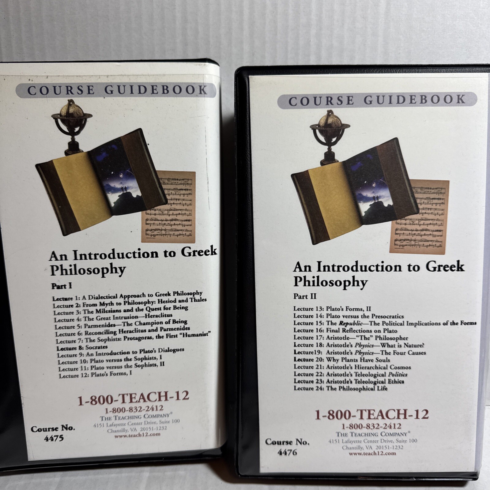 An Introduction To Greek Philosophy- Great Courses Parts 1 & 2 CASSETTES