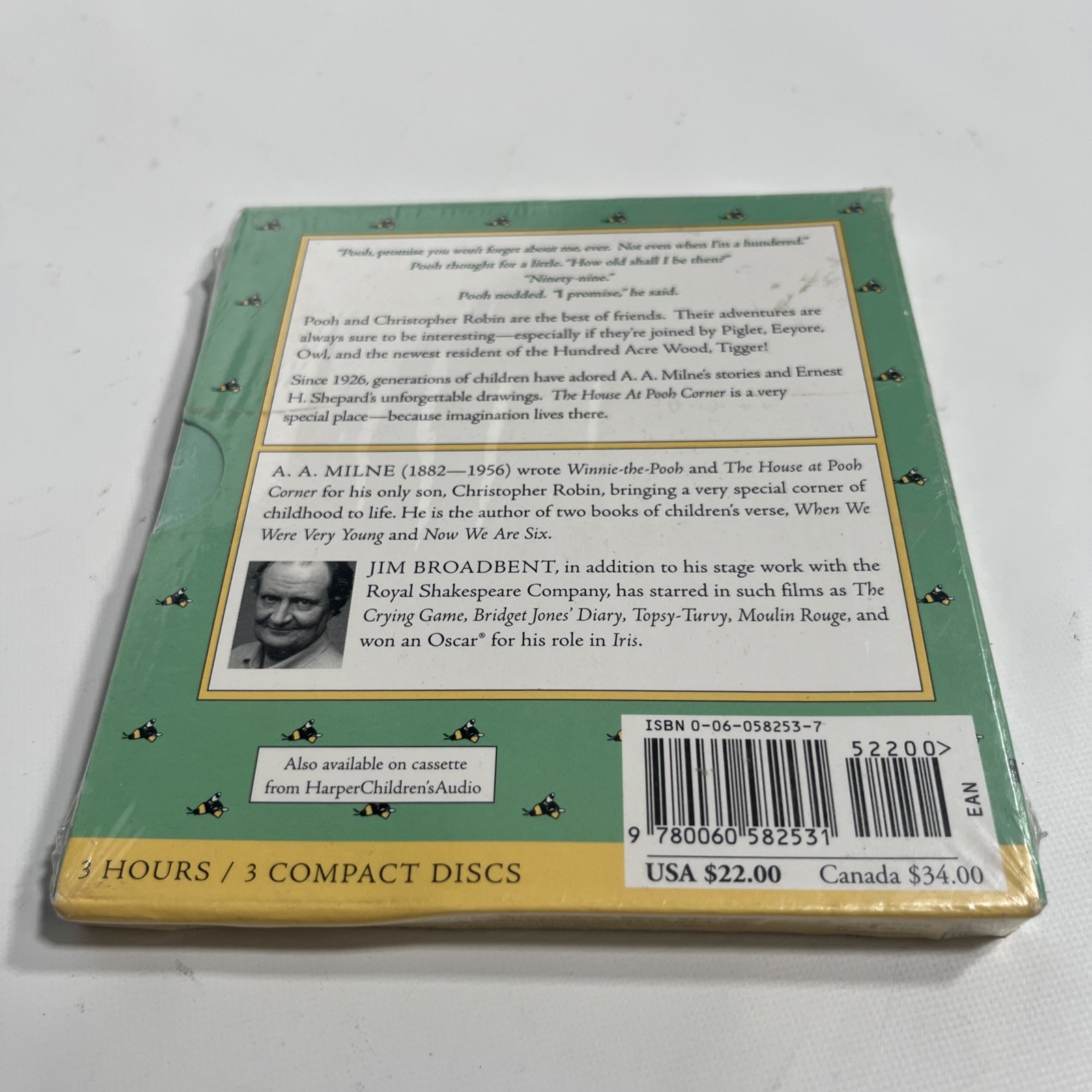New Sealed The House at Pooh Corner A.A. Milne CD Set Performed by Jim Broadbent