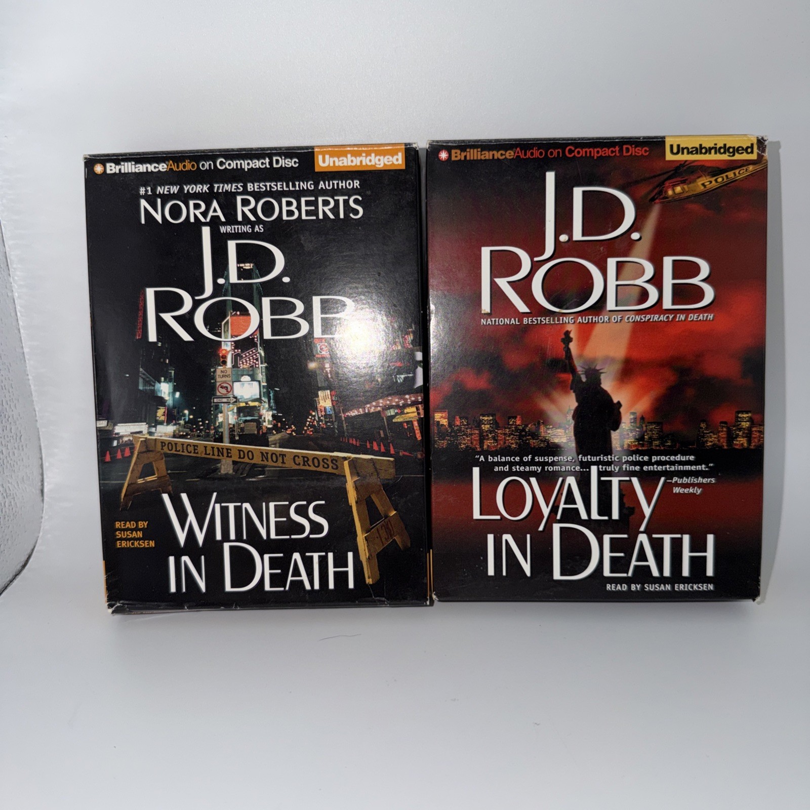Loyalty In Death & Witness in death J. D. Robb Unabridged Audio Book CD