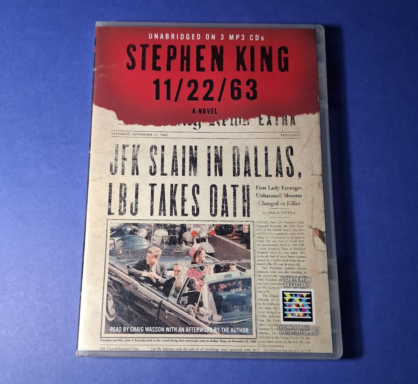 STEPHEN KING 11/22/63 A Novel (MP3 CDs 2011) Unabridged audio book — Time Travel