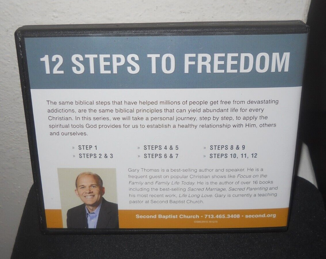 12 Steps to Freedom 2015 Gary Thomas (6-CD Audiobook in Very Good Condition)