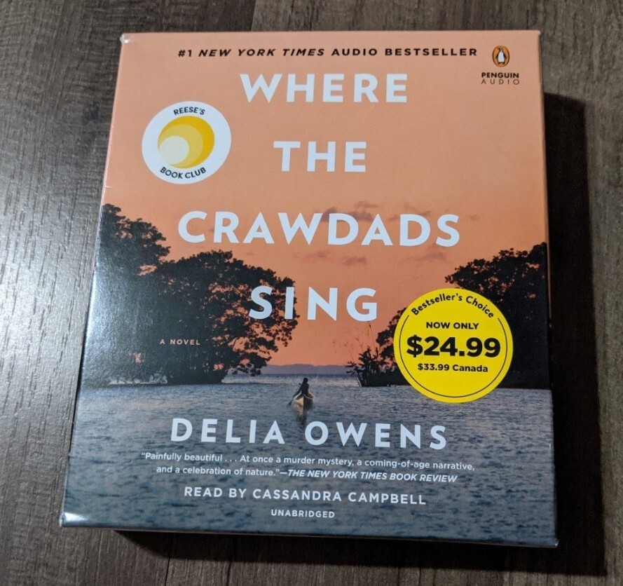 Where the Crawdads Sing by Delia Owens (2018, Compact Disc)