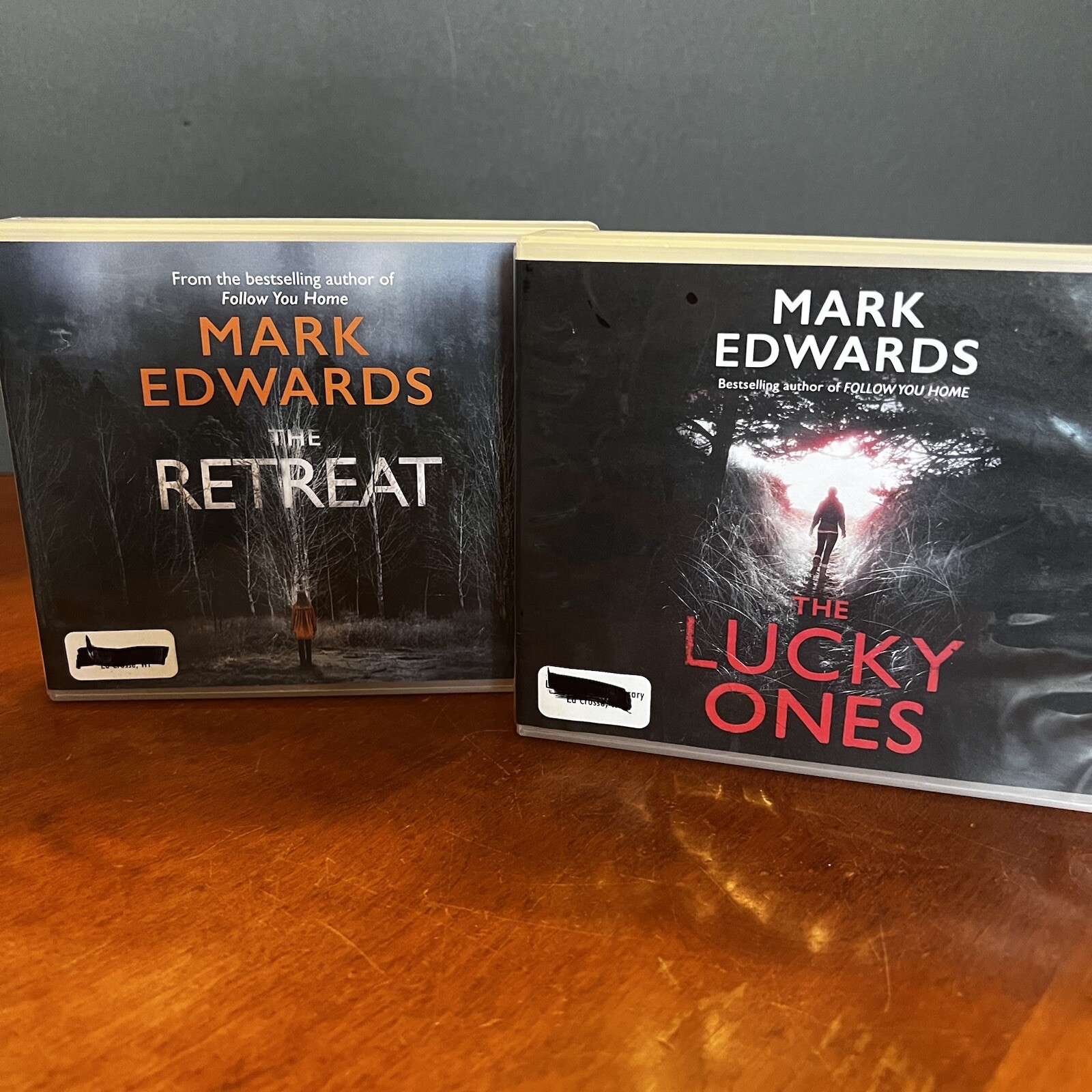 Lot: 2 Mark Edwards Audio Book CD Set The Lucky Ones The Retreat Unabridged