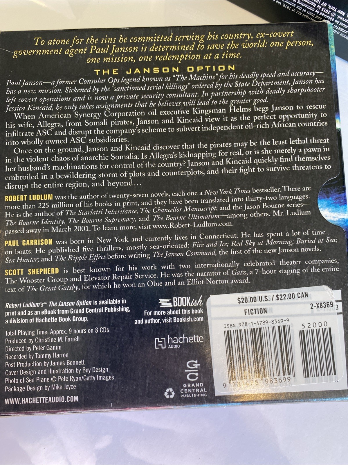 LOT OF 4 ROBERT LUDLUM AUDIO BOOKS on CD Bourne Legacy Utopia Experiment Janson