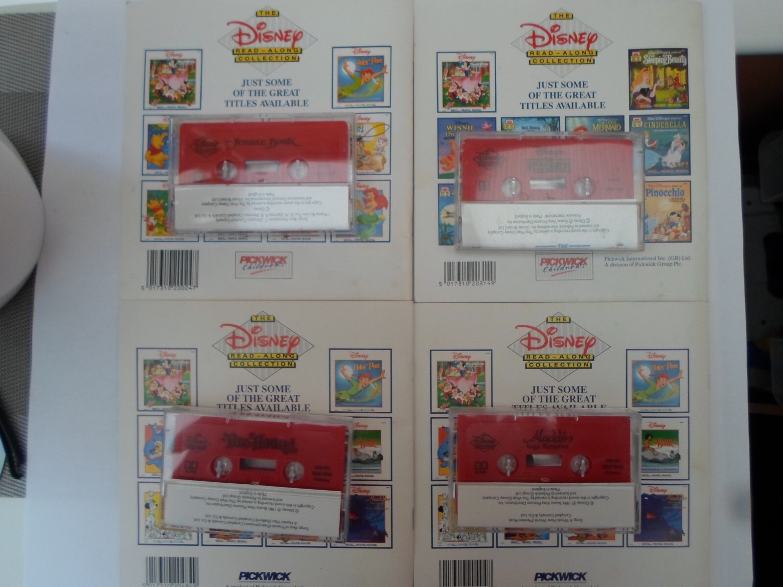 PICKWICK DISNEY-Jungle book Aladdin lago returns Rescuers down under and 2 more