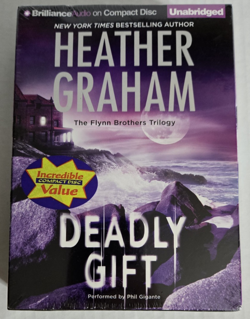 NEW «Deadly Gift» by Heather Graham, 8 CD Set Audiobook, Flynn Brothers Trilogy