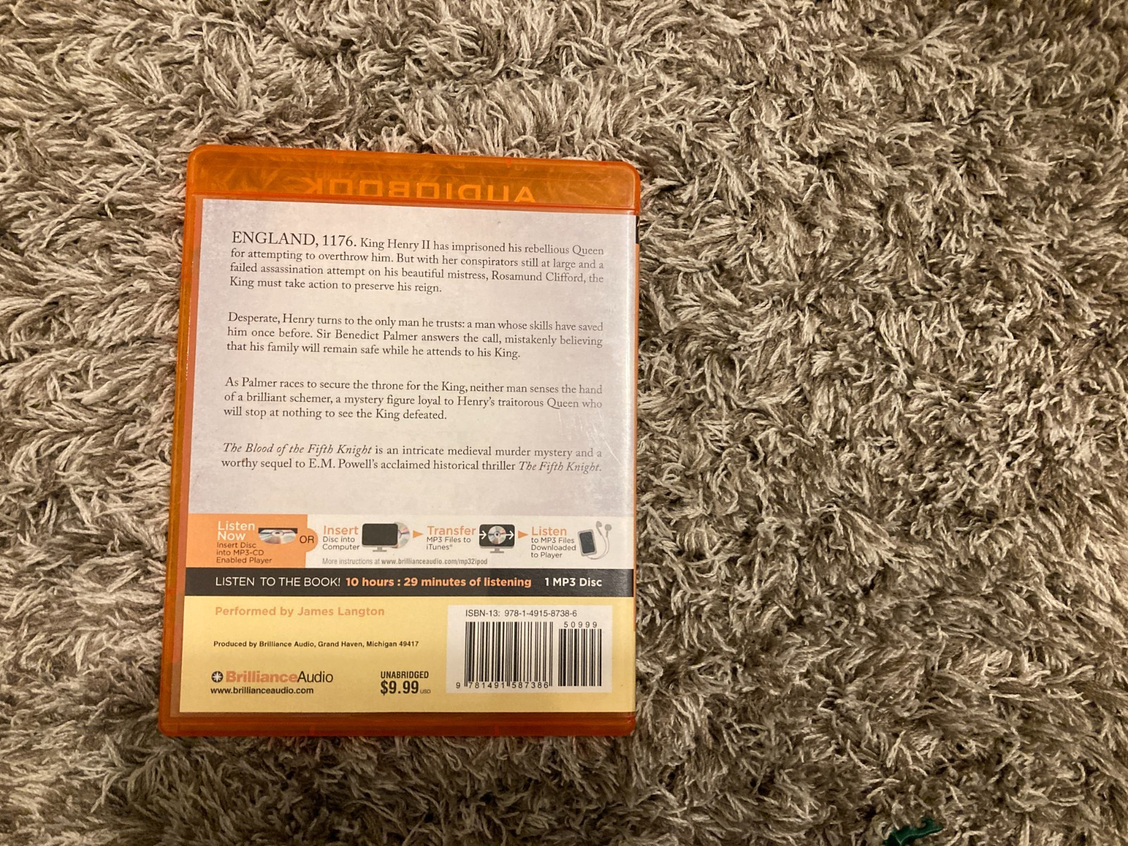 ✨ MP3 Audiobooks / Lot of 9 / Endsinger / Hellbender/ Assassin’s Game and More